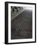 Contour of a Person Drawn at the Asphalt-gemenacom-Framed Photographic Print