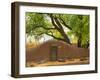 Contoured Adobe Wall, Santa Fe, New Mexico-Tom Haseltine-Framed Photographic Print