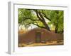 Contoured Adobe Wall, Santa Fe, New Mexico-Tom Haseltine-Framed Photographic Print