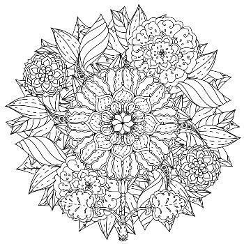 Intricate Mini Adult Coloring Book: Mandalas, Flowers, Animals, Designs: A Portable, Pocket Sized Small Coloring Book with Mandalas, Flowers, and Animals Designed Pages for Adults, Grown Up Men Or Women for Relaxation and Stress Relief [Book]