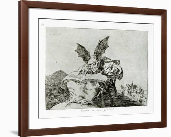 Contra El Bien General (Against the Common Goo), 1810-1820-Francisco de Goya-Framed Giclee Print