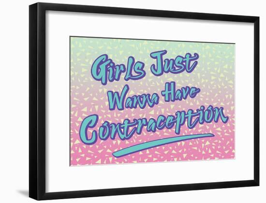 Contraception-null-Framed Poster