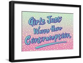 Contraception-null-Framed Poster