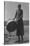 Contracting Grandmother-Dorothea Lange-Stretched Canvas