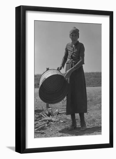 Contracting Grandmother-Dorothea Lange-Framed Art Print