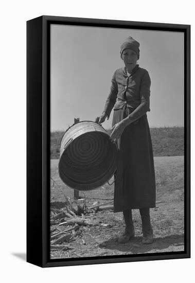 Contracting Grandmother-Dorothea Lange-Framed Stretched Canvas