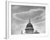 Contrails over St. Paul's Dome-null-Framed Photographic Print