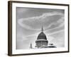 Contrails over St. Paul's Dome-null-Framed Photographic Print