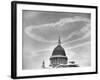 Contrails over St. Paul's Dome-null-Framed Photographic Print