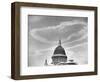 Contrails over St. Paul's Dome-null-Framed Photographic Print