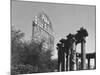 Contrast of Classical Columns with Pabst Blue Ribbon Electrical Sign-Walker Evans-Mounted Photographic Print