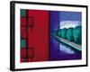 Contrasts (Two Spaces). 1934-Oscar Florianus Bluemner-Framed Giclee Print