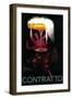 Contratto Vintage Poster - Europe-Lantern Press-Framed Art Print