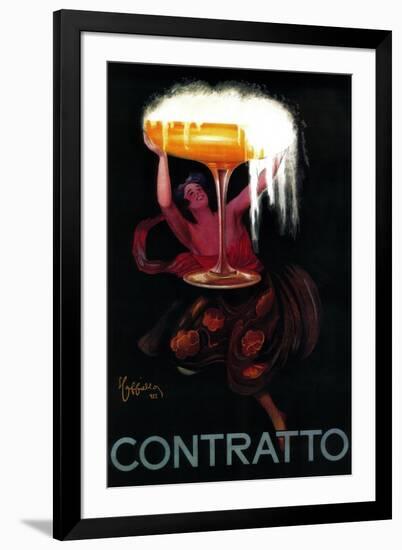 Contratto Vintage Poster - Europe-Lantern Press-Framed Art Print