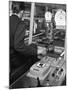 Control Cabin at Brightside Foundry, Sheffield, South Yorkshire, 1963-Michael Walters-Mounted Premium Photographic Print