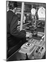 Control Cabin at Brightside Foundry, Sheffield, South Yorkshire, 1963-Michael Walters-Mounted Photographic Print