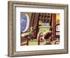 Control Cabin of a Space Rocket-null-Framed Art Print