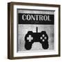 Control Issues Monochromatic-Denise Brown-Framed Art Print