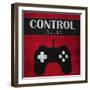 Control Issues Red-Denise Brown-Framed Art Print