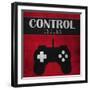 Control Issues Red-Denise Brown-Framed Art Print