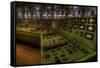 Control Panel in Old Power Station-Nathan Wright-Framed Stretched Canvas