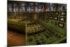 Control Panel in Old Power Station-Nathan Wright-Mounted Photographic Print