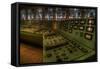 Control Panel in Old Power Station-Nathan Wright-Framed Stretched Canvas