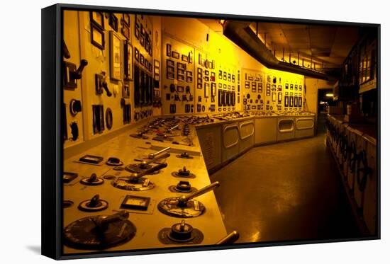 Control Station in Power Station-Nathan Wright-Framed Stretched Canvas