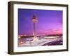 Control tower at O'Hare Airport, Chicago, Illinois, USA-Alan Klehr-Framed Photographic Print