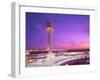 Control tower at O'Hare Airport, Chicago, Illinois, USA-Alan Klehr-Framed Photographic Print