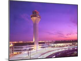 Control tower at O'Hare Airport, Chicago, Illinois, USA-Alan Klehr-Mounted Photographic Print