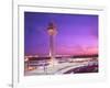 Control tower at O'Hare Airport, Chicago, Illinois, USA-Alan Klehr-Framed Photographic Print