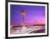 Control tower at O'Hare Airport, Chicago, Illinois, USA-Alan Klehr-Framed Photographic Print