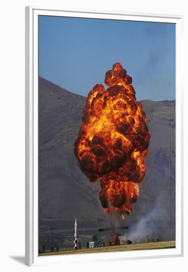 Controlled Explosions, Warbirds over Wanaka Airshow, South Island, New Zealand-David Wall-Framed Premium Photographic Print