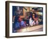 Controversial Radio Disc Jockey and Talk Show Host Howard Stern and Sidekick Robin Quivers-Ted Thai-Framed Premium Photographic Print