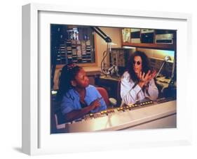 Controversial Radio Disc Jockey and Talk Show Host Howard Stern and Sidekick Robin Quivers-Ted Thai-Framed Premium Photographic Print