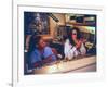 Controversial Radio Disc Jockey and Talk Show Host Howard Stern and Sidekick Robin Quivers-Ted Thai-Framed Premium Photographic Print