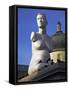 Controversial Sculpture Alison Lapper Pregnant by Mark Quinn Inf Trafalgar Square, London-Julian Love-Framed Stretched Canvas
