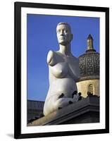 Controversial Sculpture Alison Lapper Pregnant by Mark Quinn Inf Trafalgar Square, London-Julian Love-Framed Photographic Print