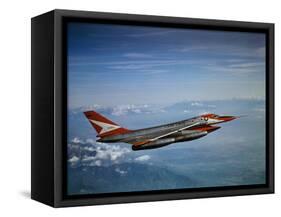 Convair B-58 Hustler Bomber in Flight-null-Framed Stretched Canvas