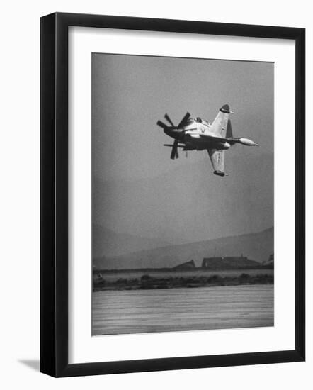 Convair's Pogo Plane-First Public Flight-J^ R^ Eyerman-Framed Photographic Print