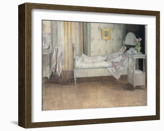 Convalescence, C.1899-Carl Larsson-Framed Giclee Print