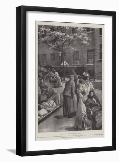 Convalescent, a Sketch at the London Hospital-null-Framed Giclee Print