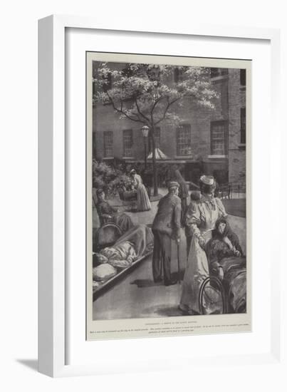 Convalescent, a Sketch at the London Hospital-null-Framed Giclee Print