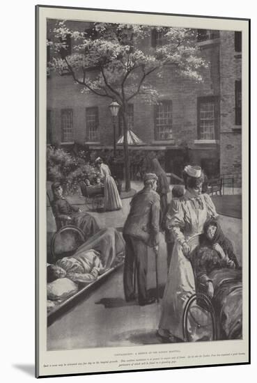 Convalescent, a Sketch at the London Hospital-null-Mounted Giclee Print