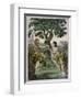 Conveniently Placed Foliage Conceals the Private Parts of Adam and Eve-null-Framed Art Print