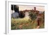 Convent Garden of San Cosimato, Vicovaro-Alberto Pisa-Framed Giclee Print