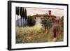 Convent Garden of San Cosimato, Vicovaro-Alberto Pisa-Framed Giclee Print