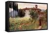 Convent Garden of San Cosimato, Vicovaro-Alberto Pisa-Framed Stretched Canvas