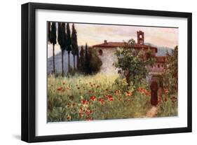 Convent Garden of San Cosimato, Vicovaro-Alberto Pisa-Framed Giclee Print